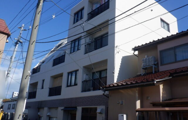 新潟市中央区・アパート|外壁塗装・防水工事_施工後