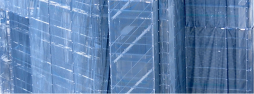 メッシュシートの設置