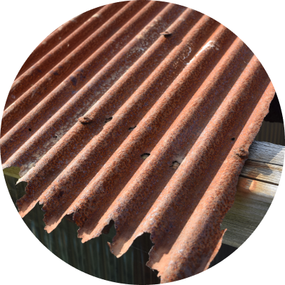 鉄部のサビ・釘の浮き